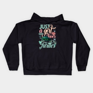 Just a Girl Who Loves Turtles Kids Hoodie